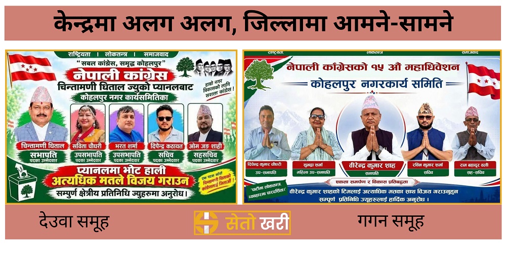 बाँकेमा दुई कांग्रेस आमने-सामने