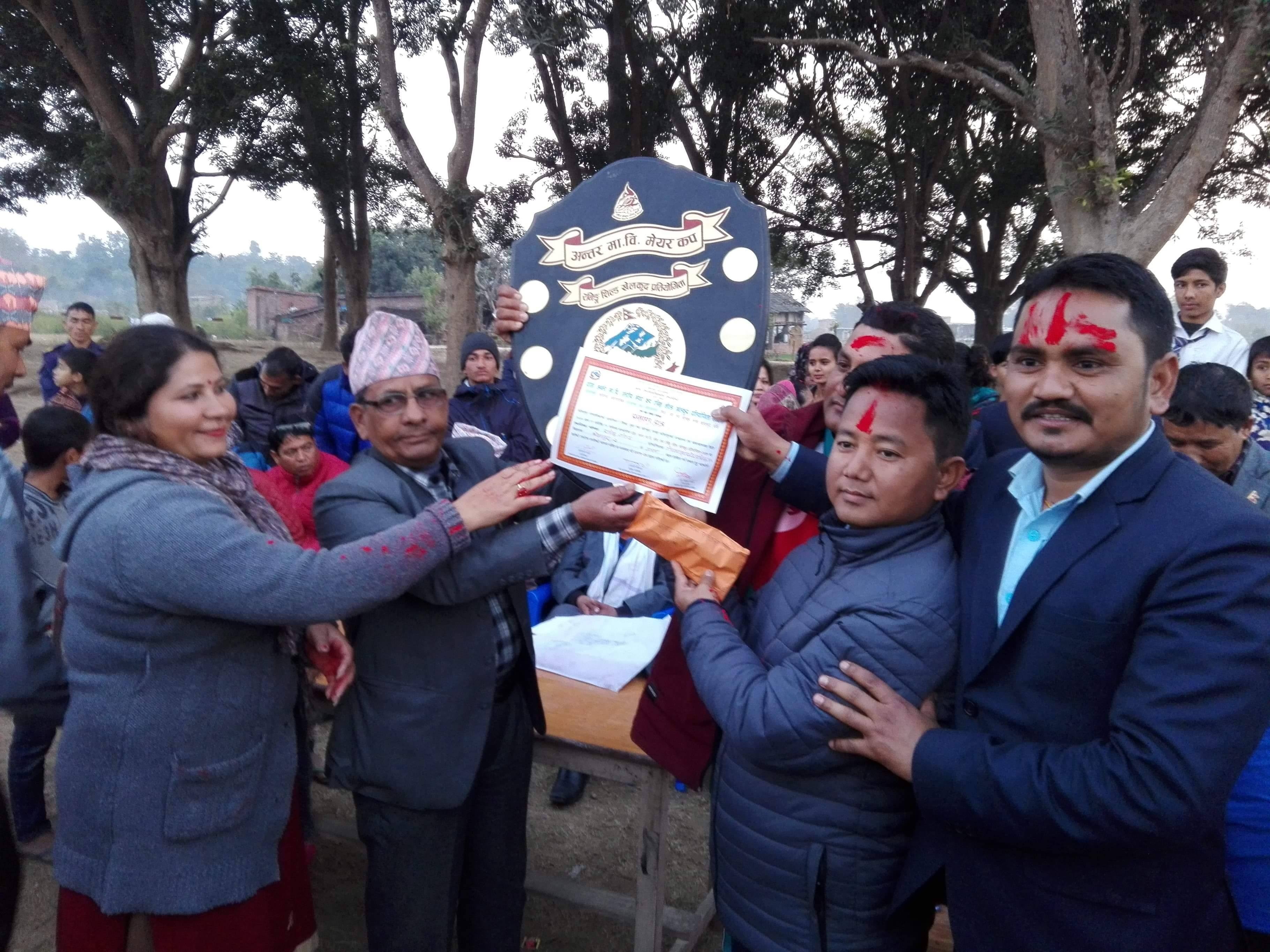 गोर्खालाई मेयर कपको उपाधी
