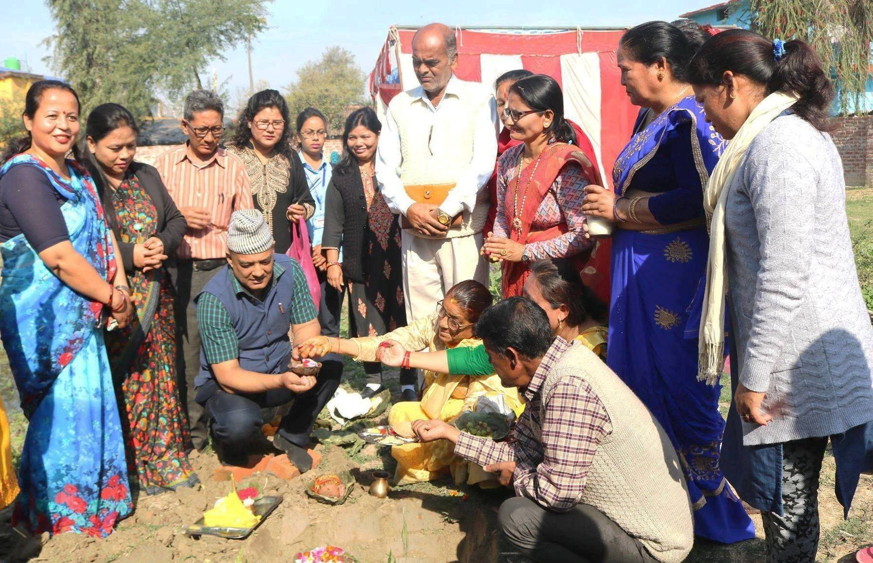 भवन शिलान्यास