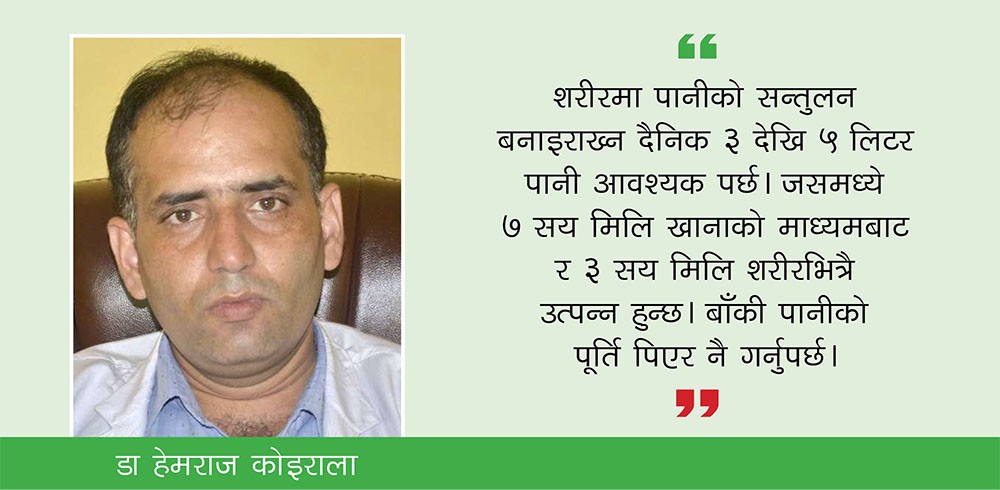 पानी कति र कसरी पिउने ?  यस्ता छन् फाइदा