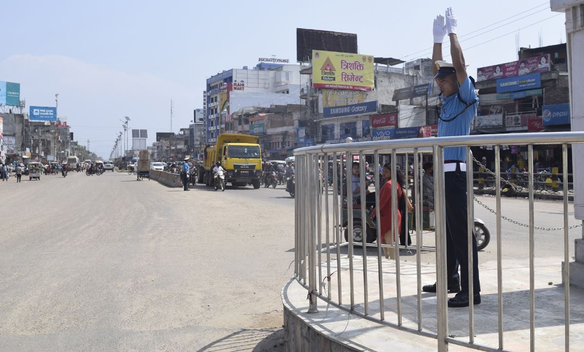 नयाँ अभ्यासमा ट्राफिक प्रहरी