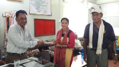 हावाहुरी पीडितलाई राहत प्रदान