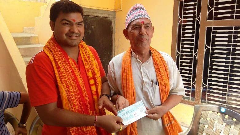 बर्माले गरे मन्दिरलाई सहयोग
