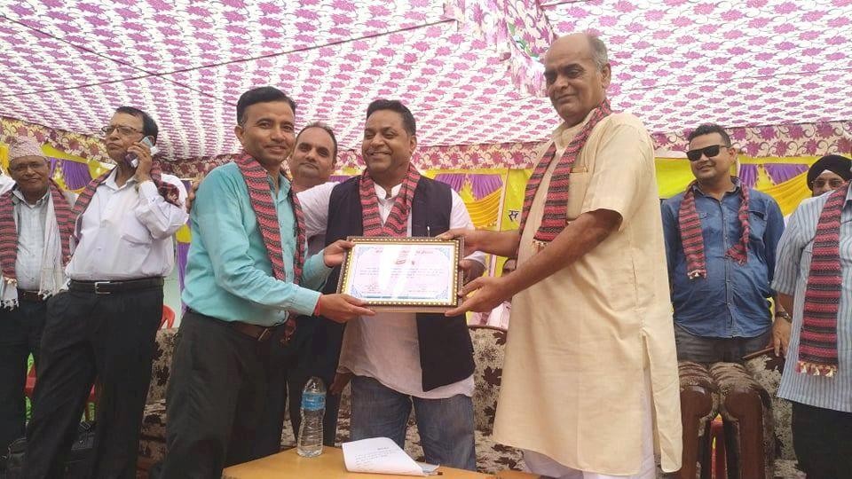 पत्रकार चौलागाई सहित तीन जनालाई सम्मान