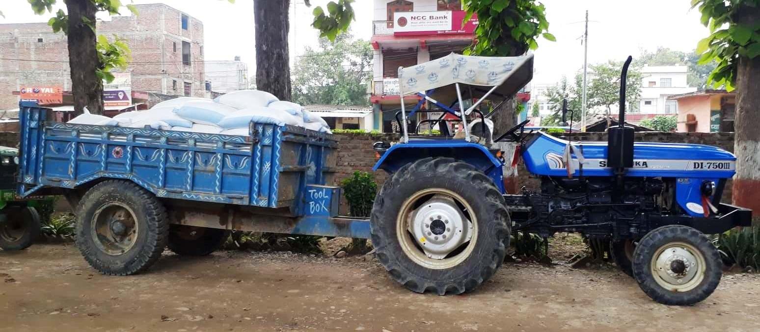 बर्दिया  प्रहरीद्वारा ६ लाख बढीको अबैध केराउ बरामद