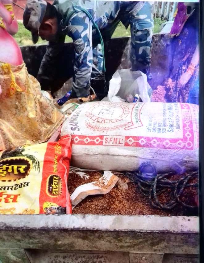 भगवतीको मुर्तीमा सामान तस्करी