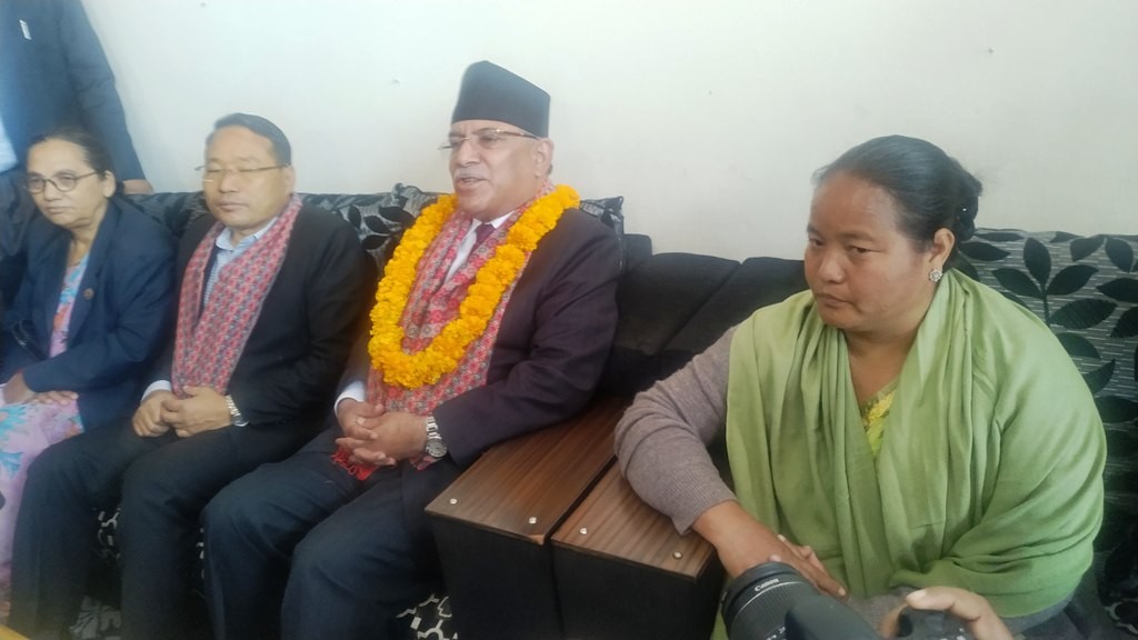 पूर्व प्रधानमन्त्री प्रचण्ड नेपालगन्जमा