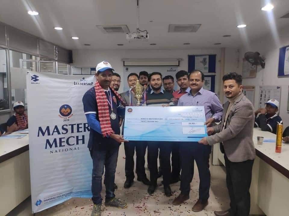 बजाज मोटरसाइकल इस्किल कन्टेस्टः नेपालगन्जका राठौर फस्ट रनरअप