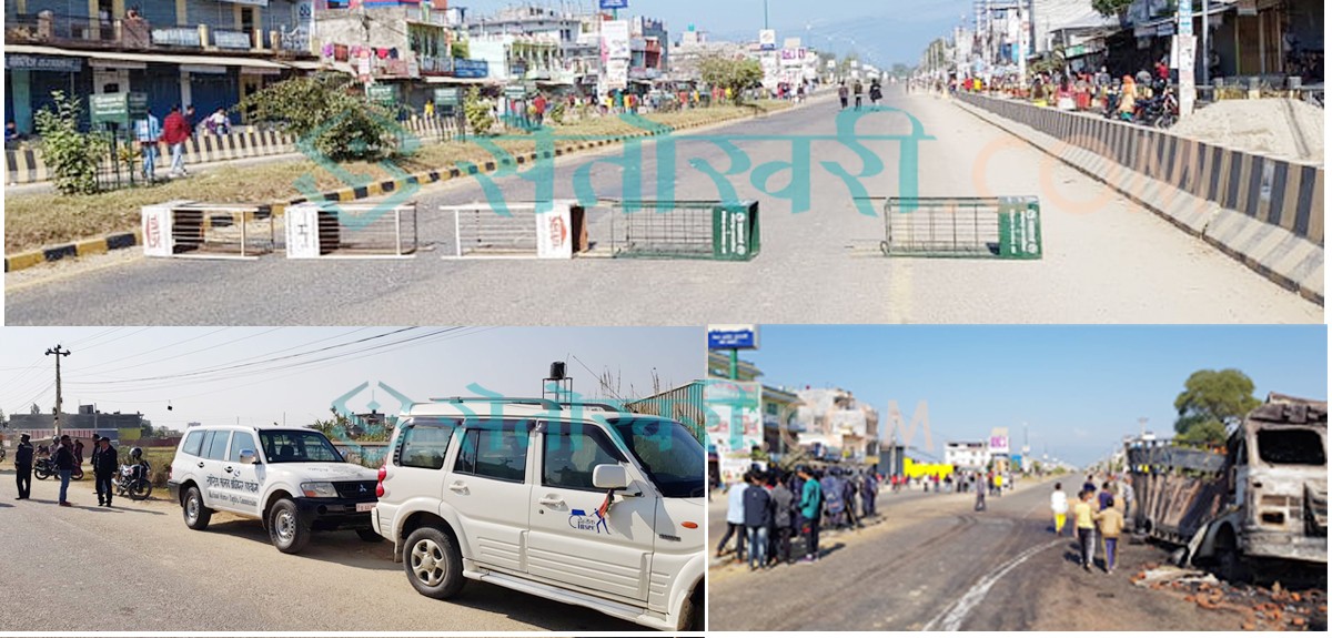 कोहलपुर ठप्प, मानवअधिकारकर्मीको गाडी चलेन