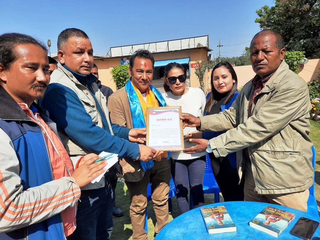 साईकल यात्री शाह सम्मानित