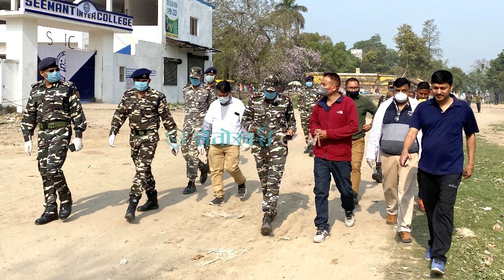 कोरोना विरुद्ध दशगजामा नेपाली र भारतीय सुरक्षाकर्मीको संयुक्त लडाई