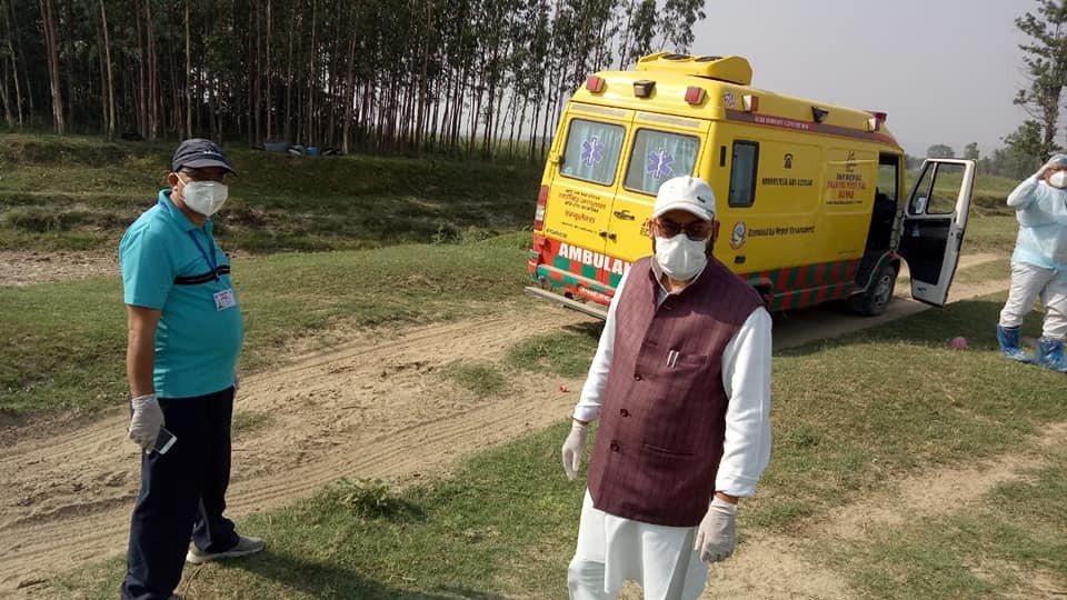 बाँके नरैनापुरका ८ जना कोरोना संक्रमितलाई दाङ पठाइयो