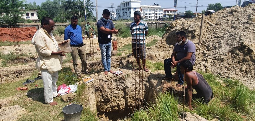 कारकाँदोमा तरकारी विक्री केन्द्र निर्माण गरिदै