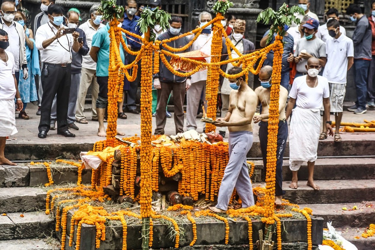 राष्ट्रिय सम्मानका साथ घिमिरेको अन्त्येष्टि