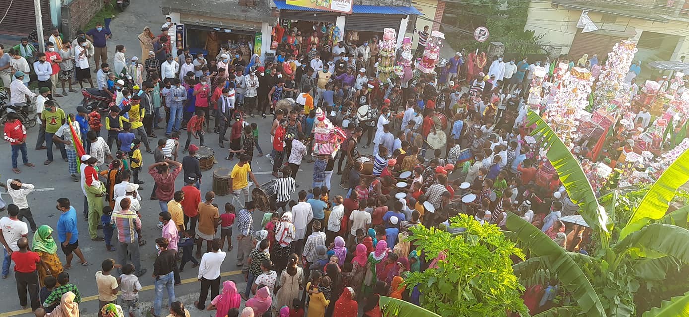 मोर्हरमको अन्तिम दिन ताजिया विर्सजन गरियो