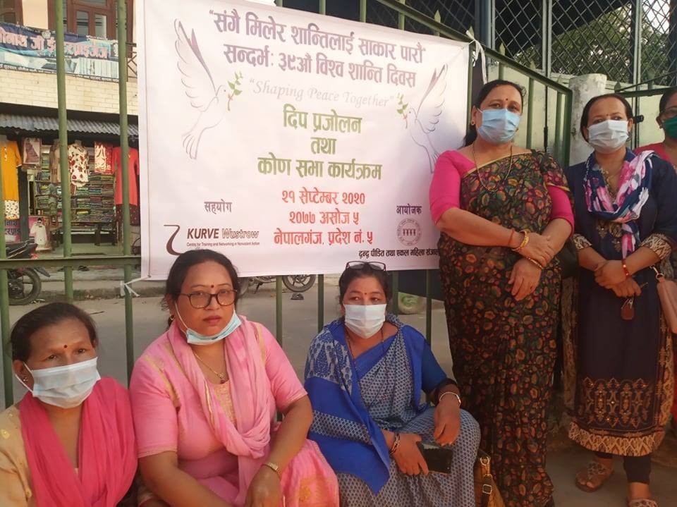 शान्ति दिवसमा दीप प्रज्वलन
