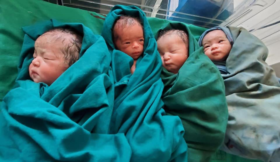 नेपालमा २८ वर्षीया महिलाले एकैपटक ५ शिशु जन्माइन्