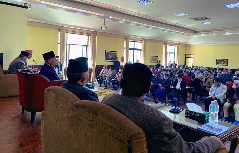 नेकपा ओली समूह वैधानिक हो भन्दै आगामी वर्षको मंसिर २ गते महाधिवेशन गर्ने निर्णय