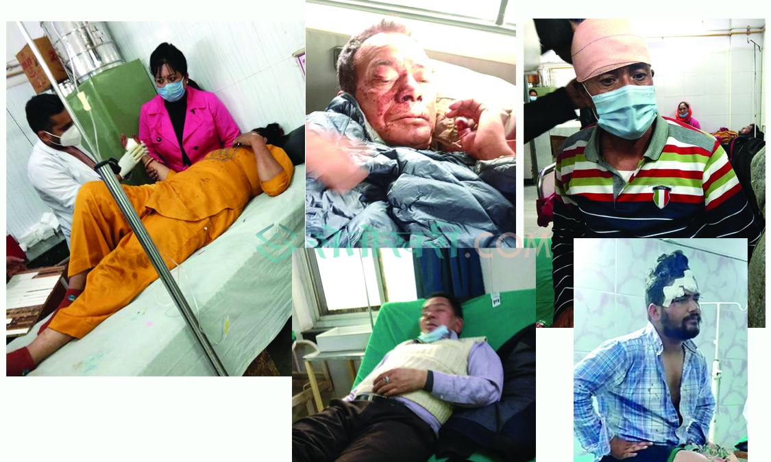 पूर्वराज्यमन्त्री साहसहित चार जनाको नेपालगन्ज र चालकको कोहलपुरमा उपचार हुदैँ