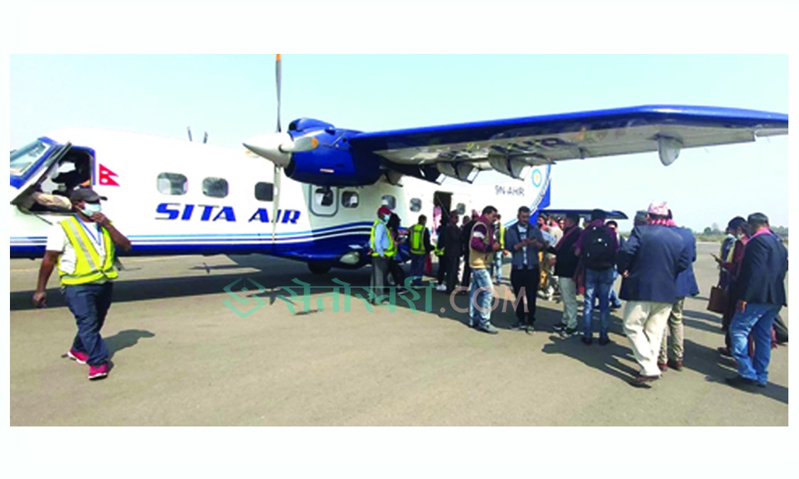 साताको दुई दिन नेपालगन्ज–पोखरा उडान भर्दै सीता एयर