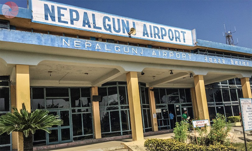 नेपालगन्ज विमानस्थलमा बुद्ध एयरको जहाजसंग खरायो ठोक्कियो