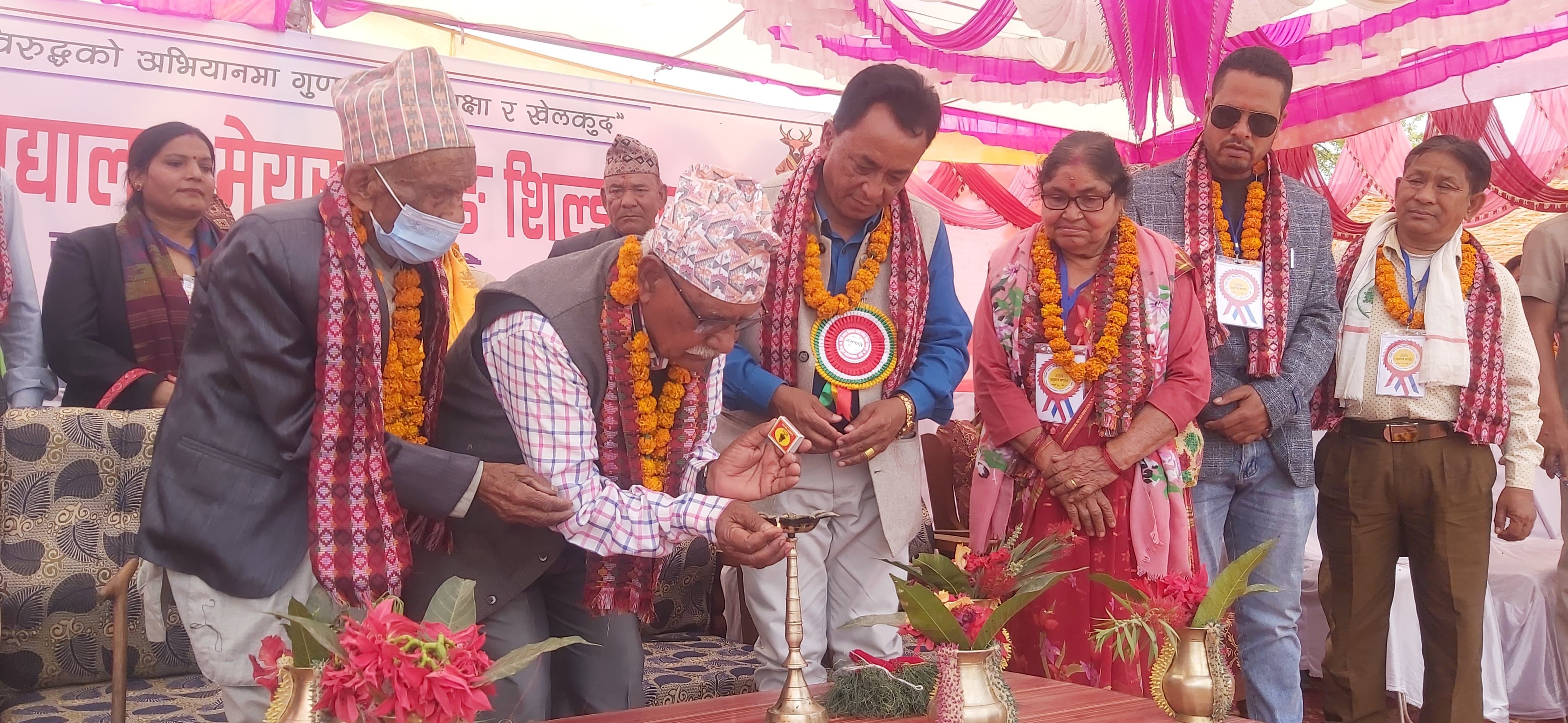 खजुरामा अन्तर विद्यालय रनिङ शिल्ड प्रतियोगिता शुरु