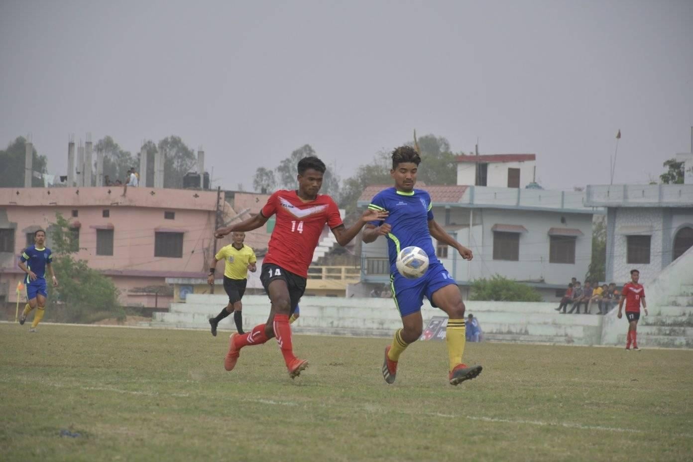 लेकाली र सैनिकबिचको खेल बराबरीमा सकियो