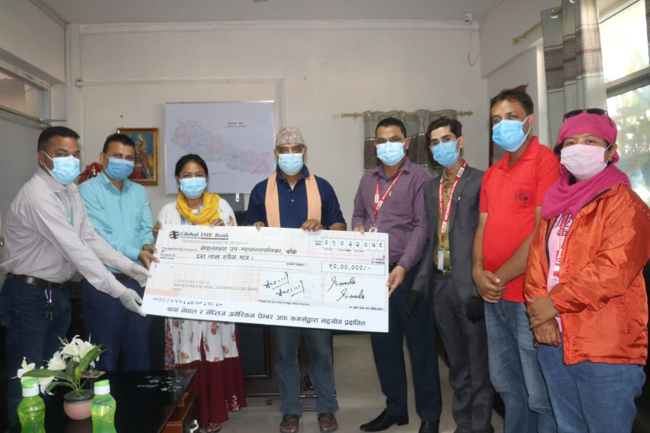 आइसोलेसन निर्माणका लागि उपमहानगरपालिकालाई १० लाख हस्तान्तरण