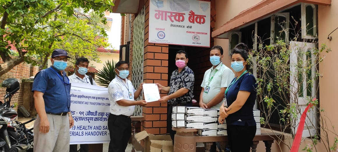 कमिट नेपालद्वारा स्वास्थ्य सामाग्री सहयोग हस्तान्तरण