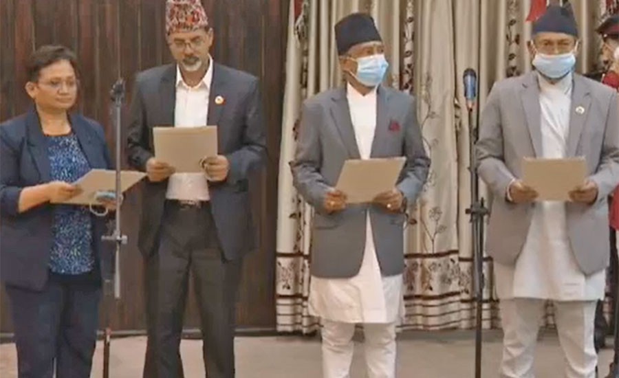 देउवा सरकारका चारमन्त्रीद्वारा सपथ ग्रहण