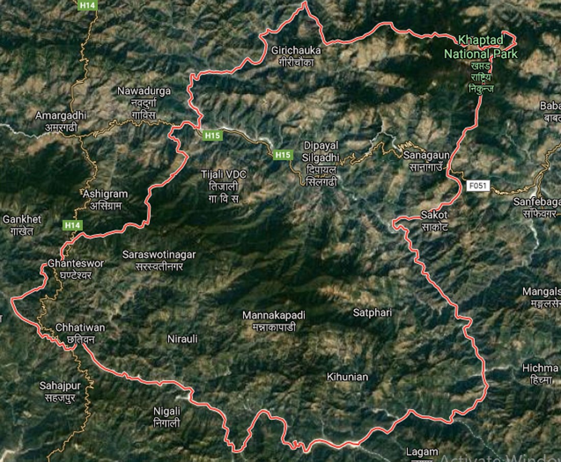 सेतीको कटानले डोटीका आठ गाउँ उच्च जोखिममा
