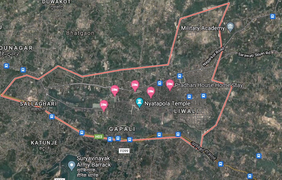 भक्तपुरमा थाल ठटाउँदै बँदेल धपाउँदै