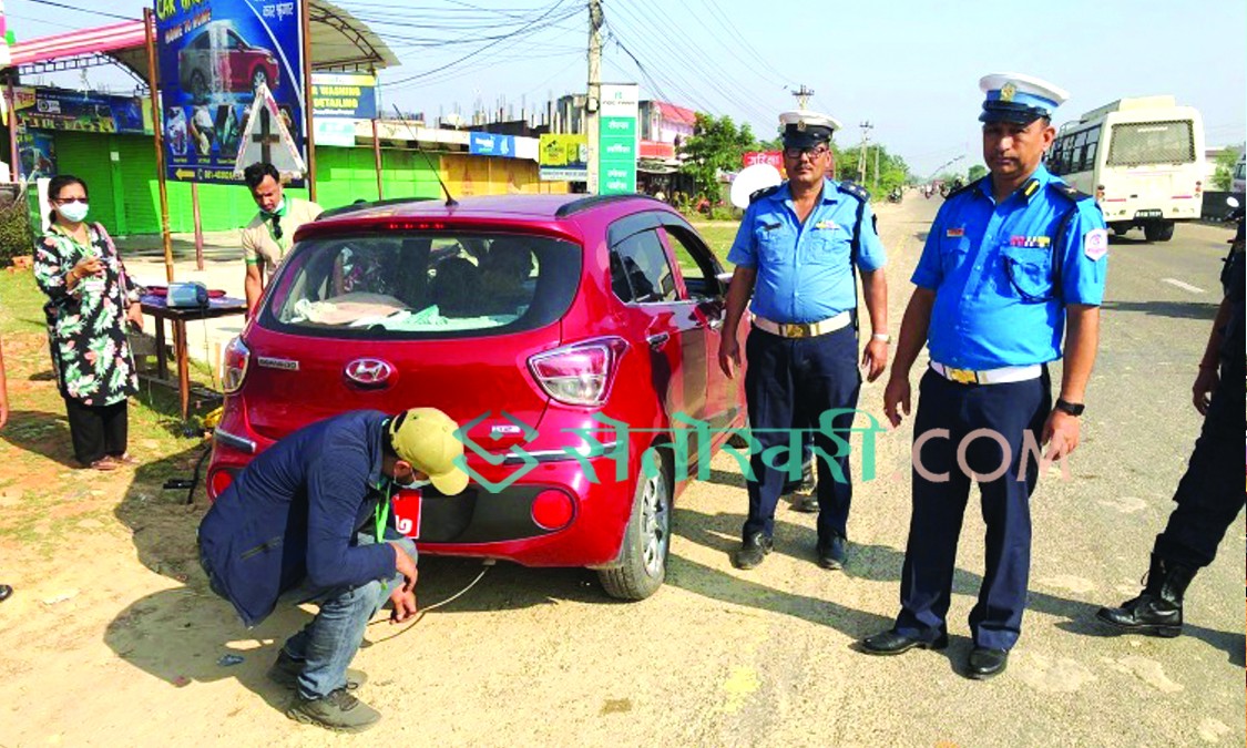 बाँकेमा एकैदिन ५४ सवारीसाधनको प्रदुषण जाँच्दा १६ वटा फेल
