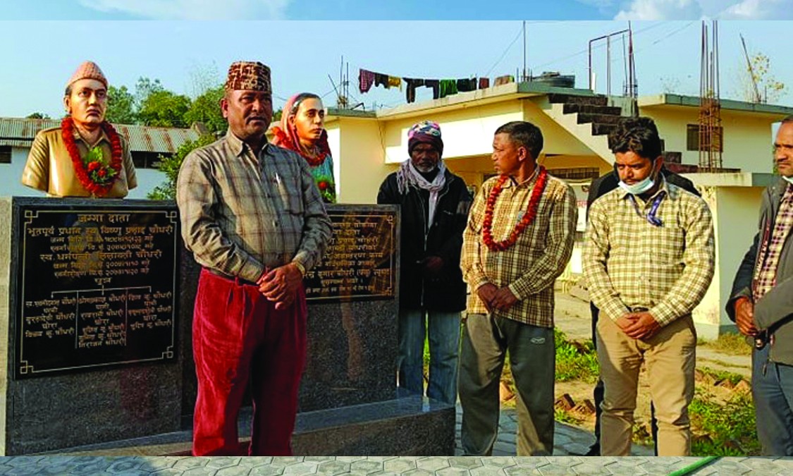 बेतहनी स्वास्थ्य चौकी जग्गादाताको प्रतिमा अनावरण