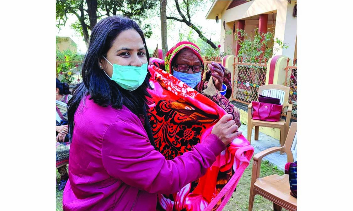 मेल्भिनको जन्मोत्सवमा जेष्ठ नागरिकलाई कम्बल वितरण