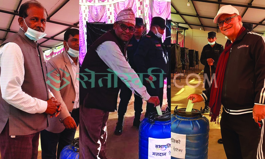सभापतिका तीनैजना उम्मेदवारले मतदान गरे, हेर्नुस काँग्रेस बाँके निर्वाचन झलक
