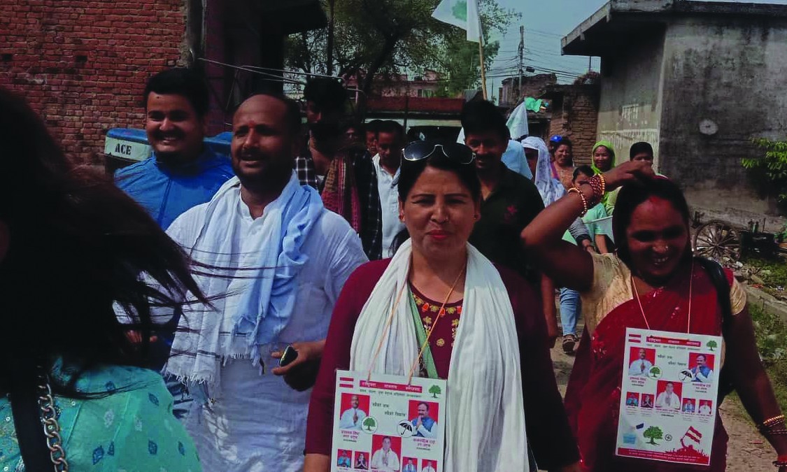 प्रशान्तले १८ नम्बर वडामा पुगेर भने–‘सानुसहितको टिमलाई जितानुहोस् नमुना वडा बनाउँछौं ।’