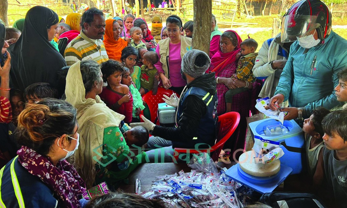 नरैनापुरमा ९९१३ जना बालबालिकाले लगाए दादुरा–रुवेला बिरुद्धको खोप