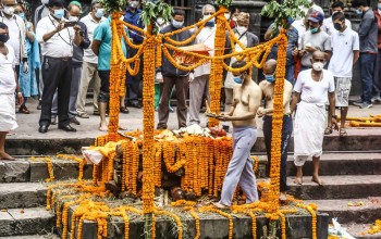राष्ट्रिय सम्मानका साथ घिमिरेको अन्त्येष्टि