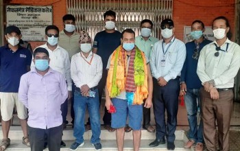 कोरोना जितेर घर फर्के पत्रकार भण्डारी