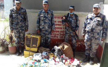९० हजार बढि मूल्यको अबैध सामान बरामद
