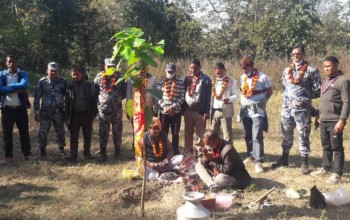 महेशपुरमा सशस्त्र प्रहरीको बिओपी भवन शिलान्यास