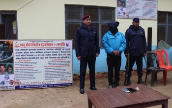 चप्परगौडीका ईन्द्रमणी ४४ ग्राम ५२० मिलिग्राम ब्राउसुगर सहित पक्राउ