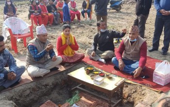 दैलेखी बङ्गलामा वडा नम्बर २ को भवन शिलान्यास