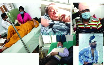 पूर्वराज्यमन्त्री साहसहित चार जनाको नेपालगन्ज र चालकको कोहलपुरमा उपचार हुदैँ