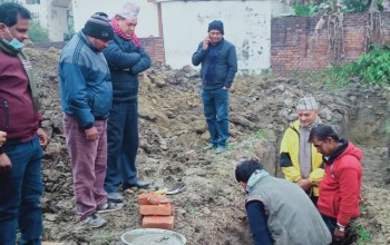 फुल्टेक्रा विद्यालयको ८ कोठे भवनको शिलान्यास