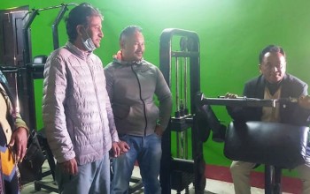 वडाध्यक्ष मल्लले आफ्नै खर्चमा बनाए जिम क्लब