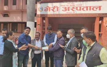 भुषालद्वारा भेरी अस्पताललाई आर्थिक सहयोग, एक महिनामै एम्बुलेन्स खरिद गरिदैं