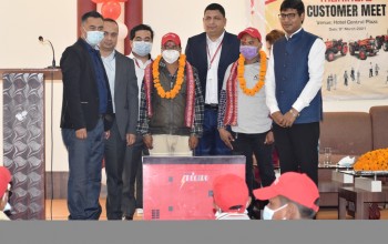 महिन्द्रा ट्रयाक्टर बम्पर उपहार : नेपालगन्जका निरन्जना र रामबहादुरले पाए