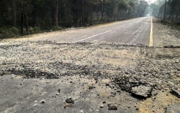 बाघ आतंक बढेपछि खाता जैविकमार्गको ब्रेकर हटाइयो